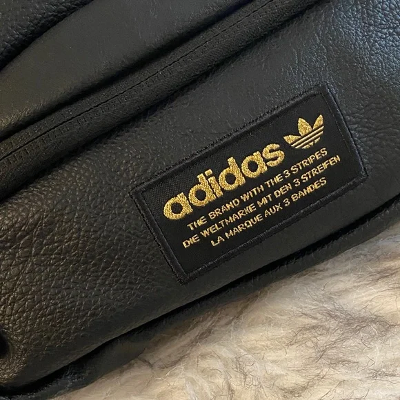 Adidas Black Leather Belt Bag - Picture 2 of 8